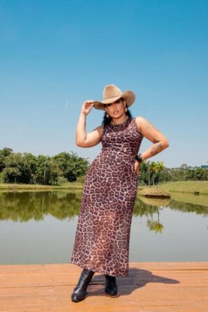 SAIA ONÇA MEL E CANELA - Imagem 2