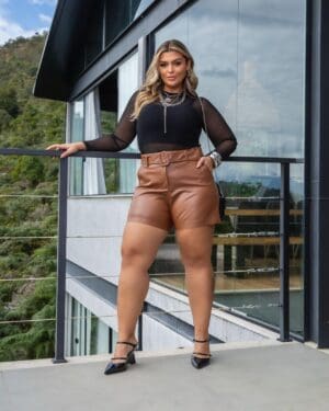 SHORT PU C CINTO - Imagem 2